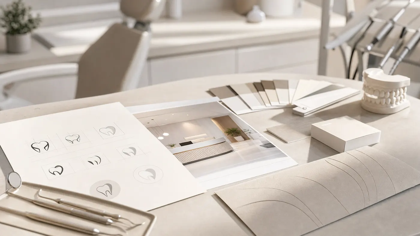 Eleganckie materiały brandingowe dla nowoczesnego gabinetu
